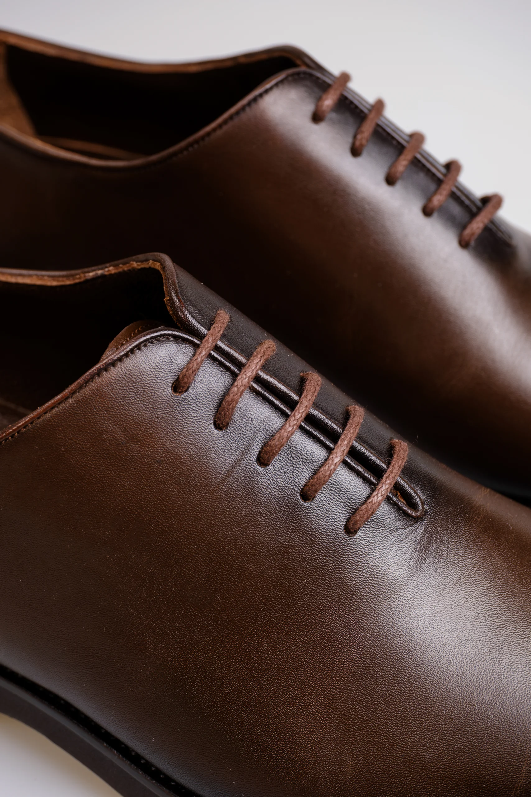 Muške Oxford Design Cipele Od Braon Teleće Kože (Handmade)-3 Muške Oxford Design Cipele Od Braon Teleće Kože (Handmade) 3