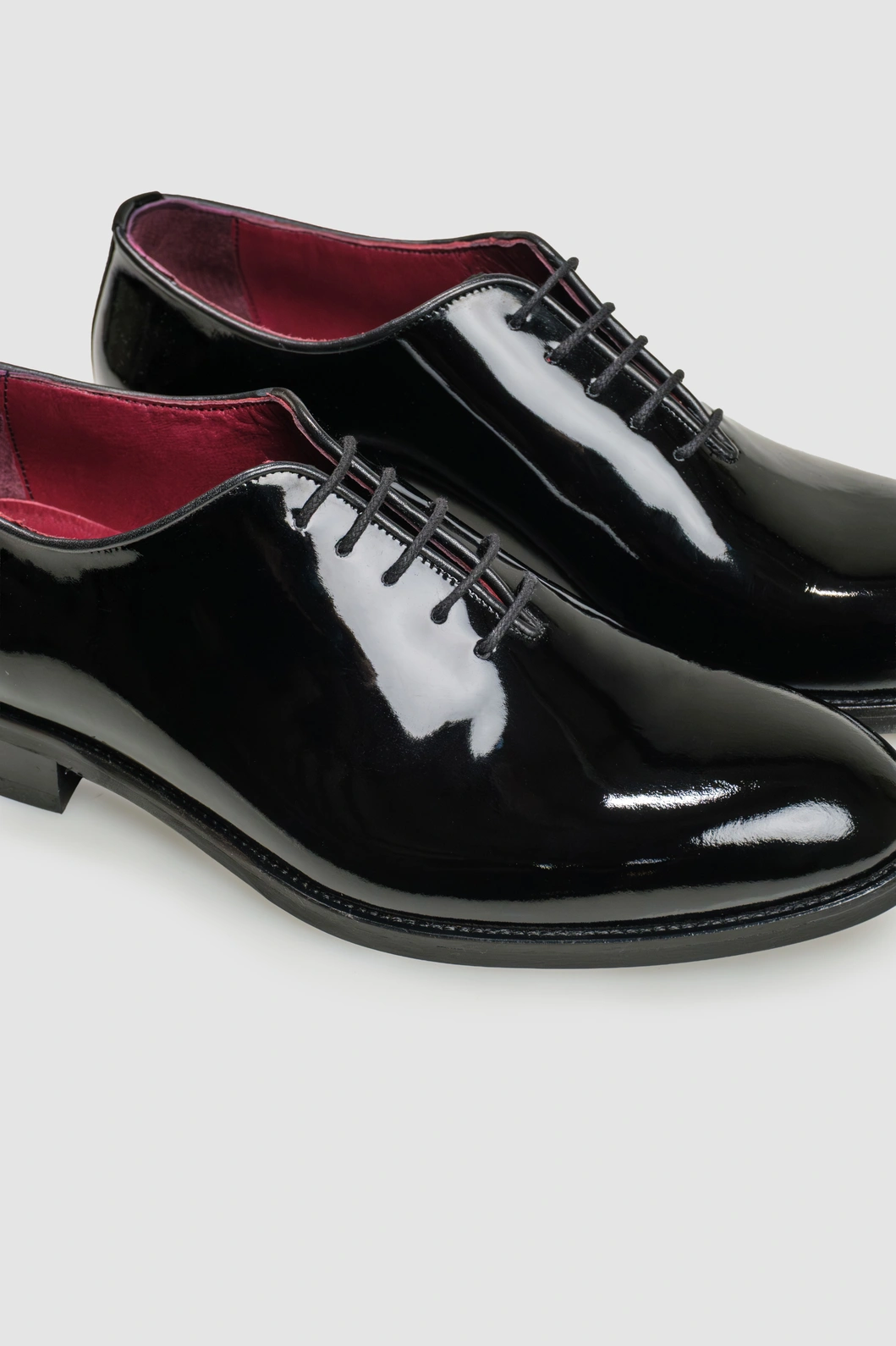 Muške Oxford Cipele Od Crne Teleće Kože Visoki Sjaj (Handmade)