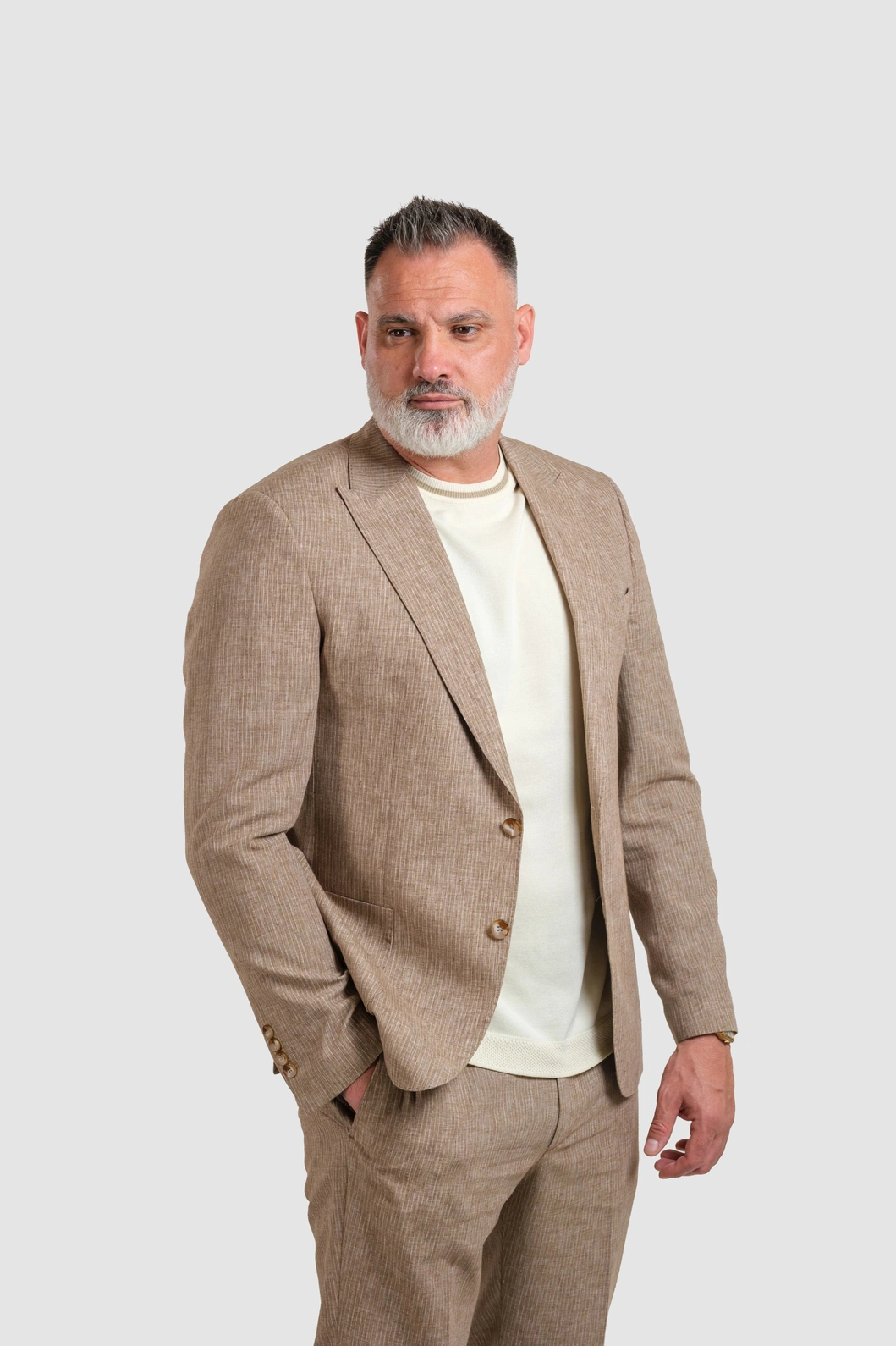 Old Money Laneno Muško Odelo